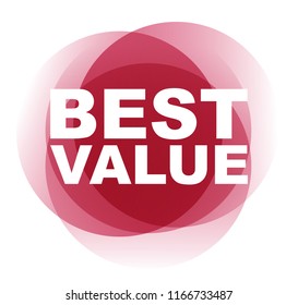 Red Vector Banner Best Value