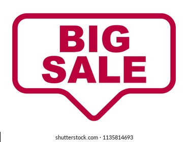 red vector banner big sale