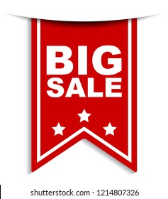 red vector banner big sale