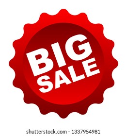 red vector banner big sale