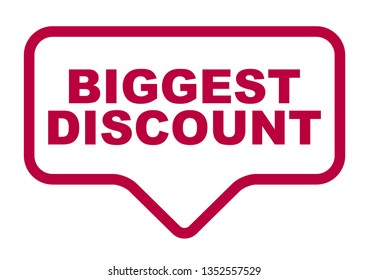 red vector banner biggest discount