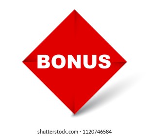 red vector banner bonus