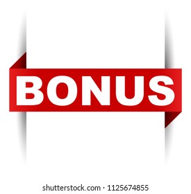 red vector banner bonus