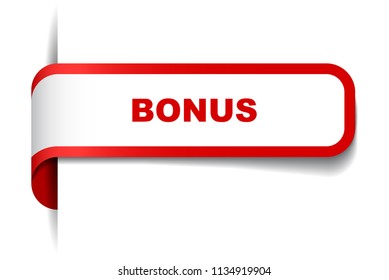 red vector banner bonus