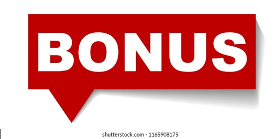 red vector banner bonus