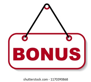 red vector banner bonus