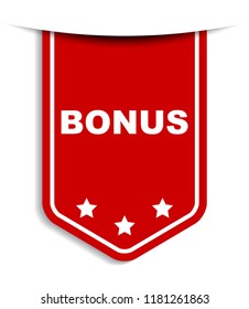 red vector banner bonus