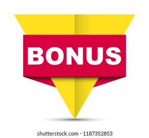 red vector banner bonus