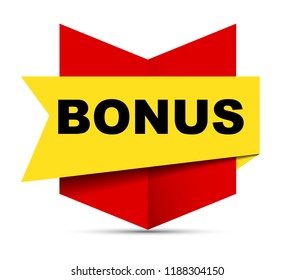 red vector banner bonus