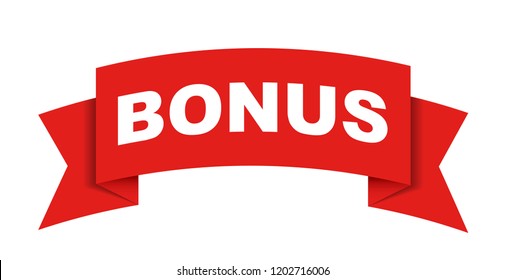 red vector banner bonus