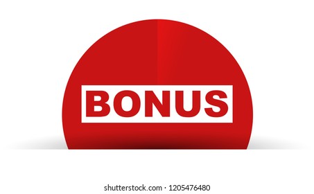 red vector banner bonus