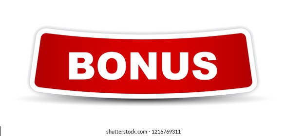 red vector banner bonus