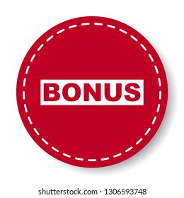 red vector banner bonus