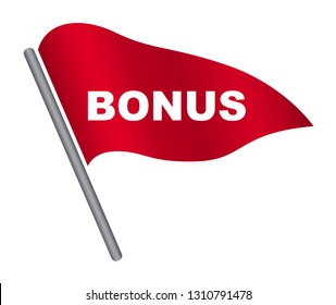 red vector banner bonus