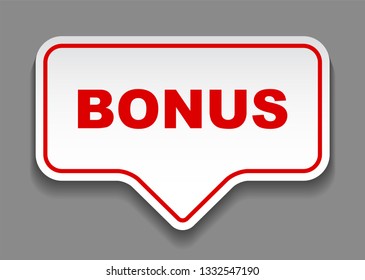 red vector banner bonus