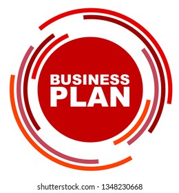 red vector banner business plan
