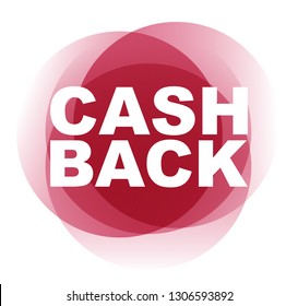 red vector banner cash back