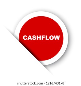 red vector banner cashflow