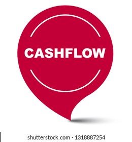red vector banner cashflow
