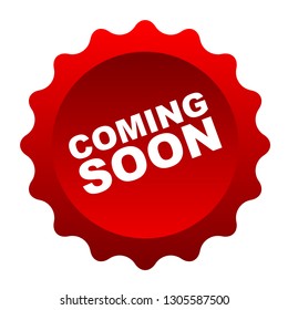 red vector banner coming soon
