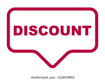 red vector banner discount