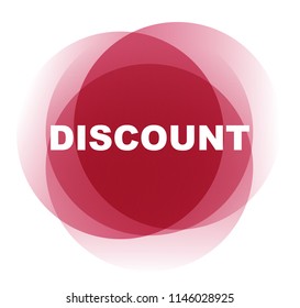 red vector banner discount