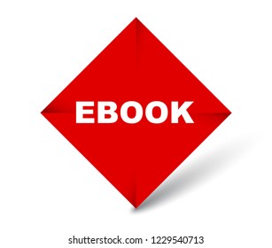 red vector banner ebook