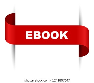 red vector banner ebook