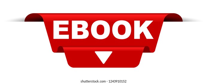 red vector banner ebook