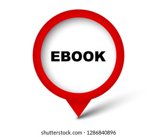 red vector banner ebook