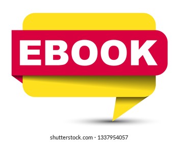 red vector banner ebook