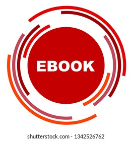 red vector banner ebook