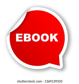 red vector banner ebook