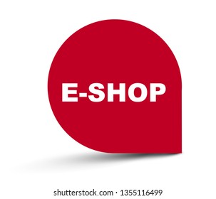 red vector banner eshop