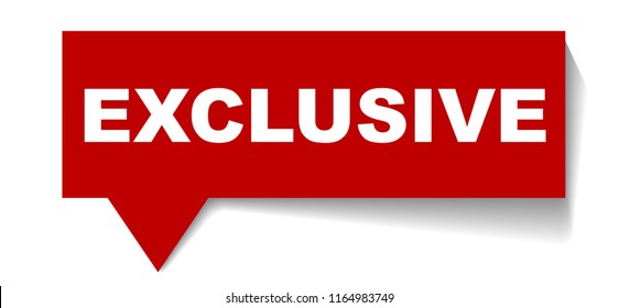 red vector banner exclusive