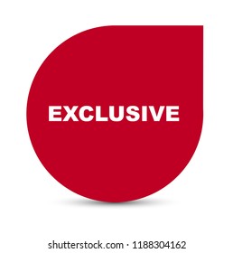 red vector banner exclusive