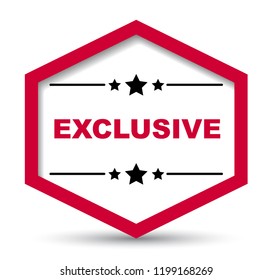 red vector banner exclusive