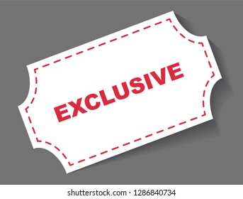 red vector banner exclusive