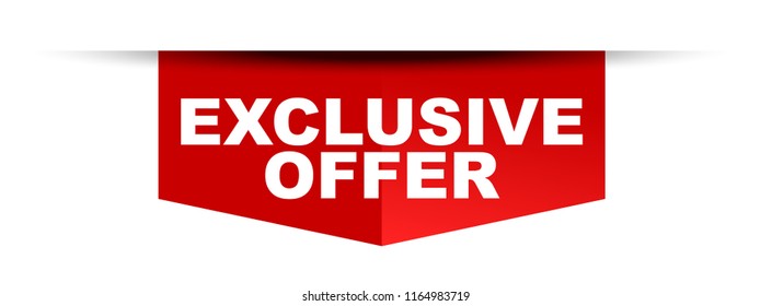 Exclusive offer. Баннер Exclusive.