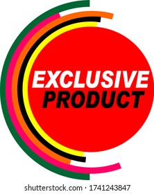 oferta exclusiva de banner de vector rojo