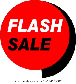 venta flash de banderín vector rojo 