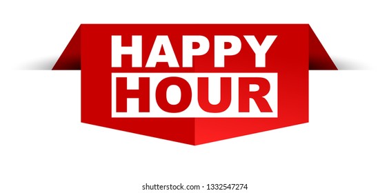 Happy Hour Signlabel Happy Hour Speech Stock Vector (Royalty Free ...