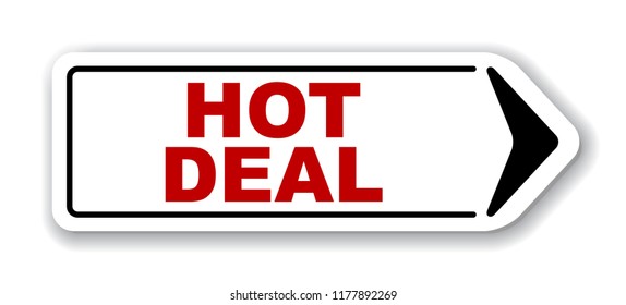 red vector banner hot deal