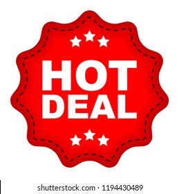 red vector banner hot deal