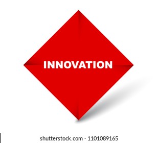 red vector banner innovation