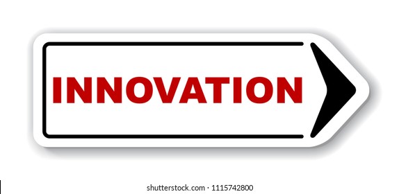 red vector banner innovation