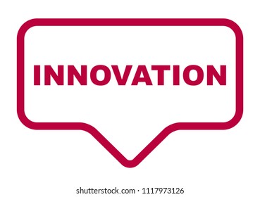 Red Vector Banner Innovation Stock Vector (Royalty Free) 1117973126 ...