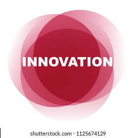 red vector banner innovation