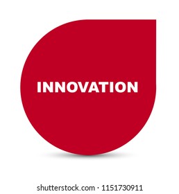 red vector banner innovation