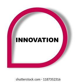 red vector banner innovation